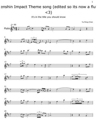 What Was I Made For: Flute Sheet Music and Its Multi-Faceted Nature